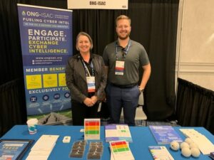 API cybersecurity conference 2021 ONG-ISAC exhibitor booth